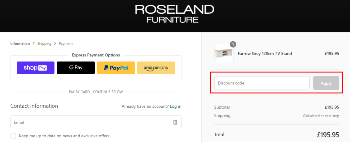 City furniture discount code